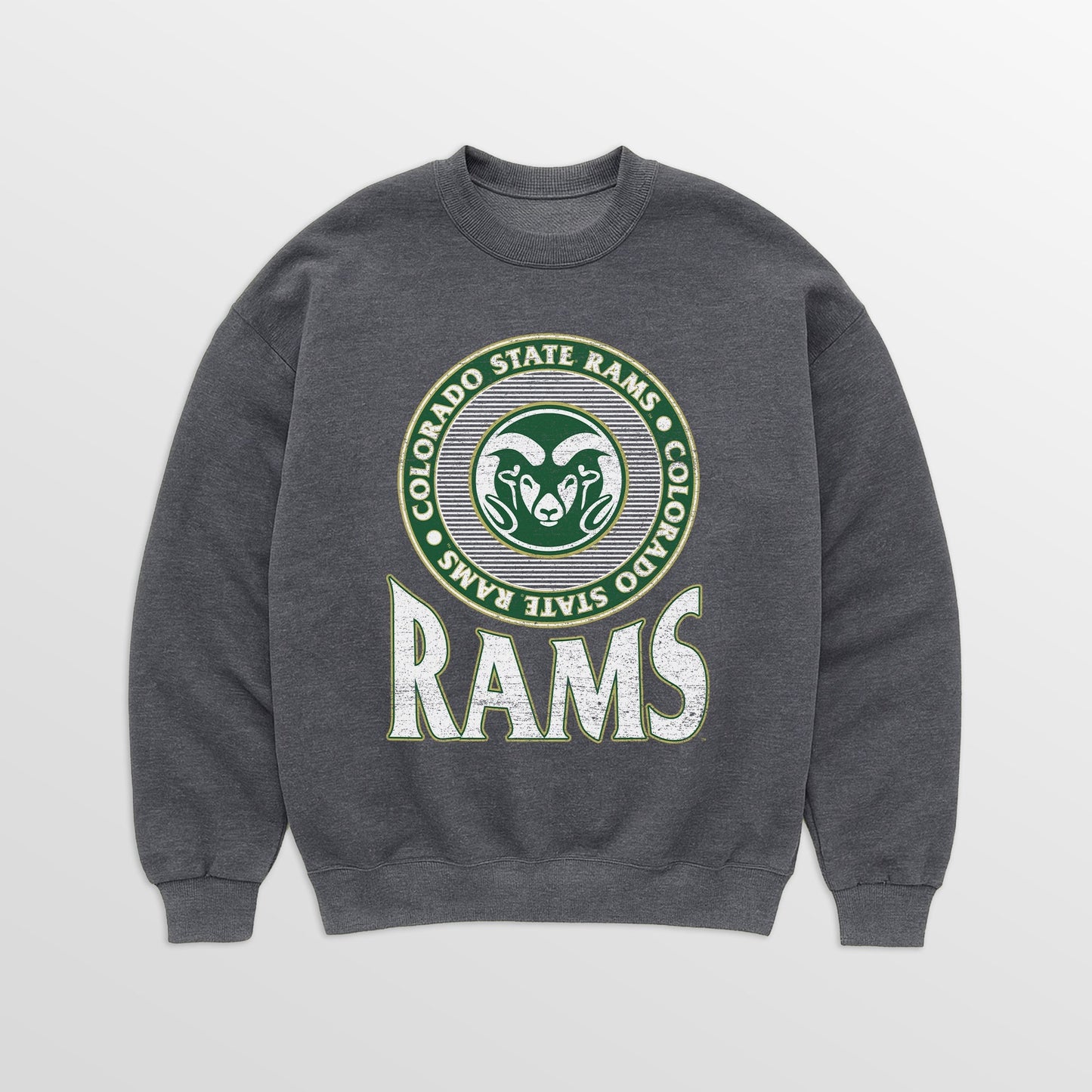 COLORADO STATE RAMS SATURDAY SEAL PREMIUM FLEECE DROP SHOULDER CREWNECK PULLOVER