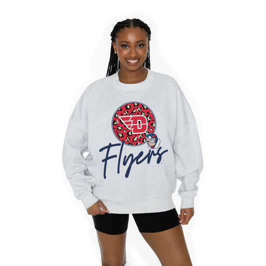 DAYTON FLYERS GOING WILD LONG SLEEVE UNISEX FIT PREMIUM FLEECE CREWNECK SWEATSHIRT WITH RIBBED KNIT NECKLINE, WRIST, AND WAISTBAND - The Club