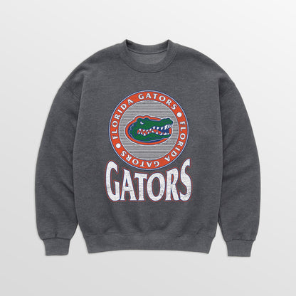 FLORIDA GATORS SATURDAY SEAL PREMIUM FLEECE DROP SHOULDER CREWNECK PULLOVER