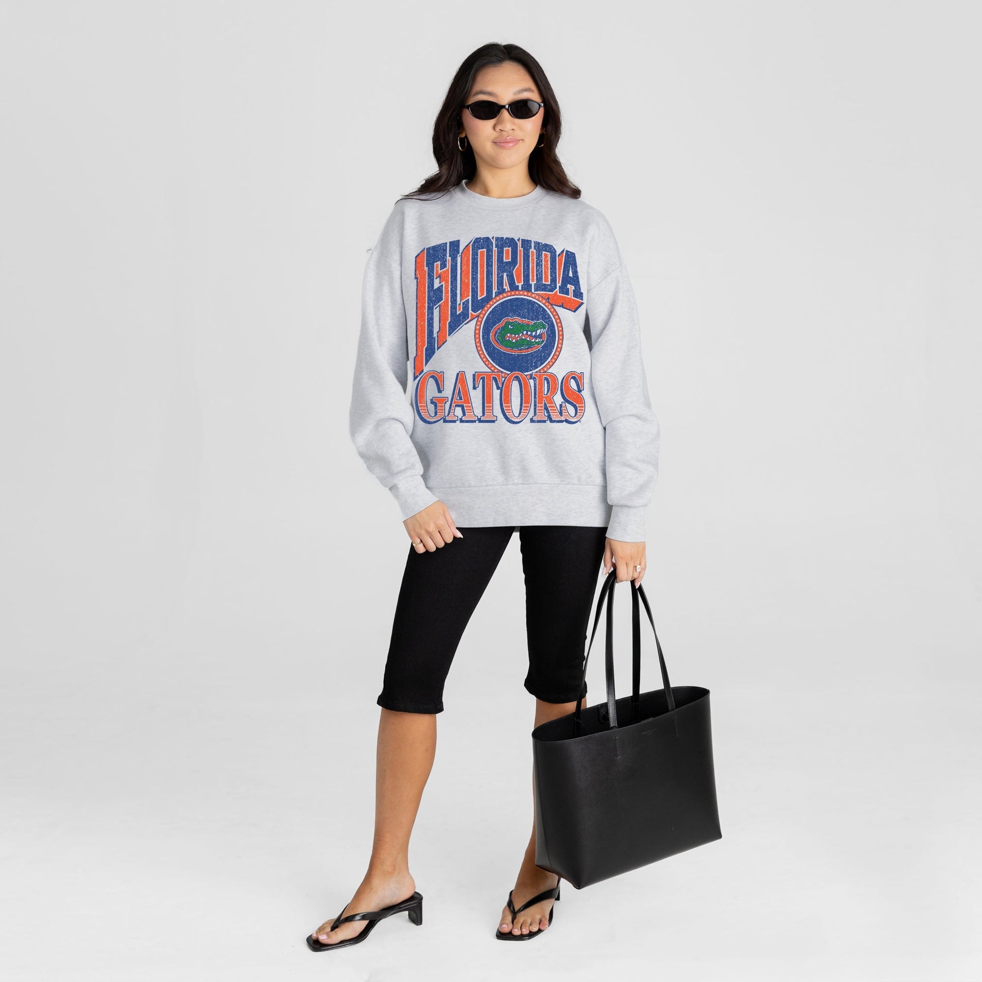 FLORIDA GATORS GAME ON PREMIUM FLEECE DROP SHOULDER CREWNECK PULLOVER