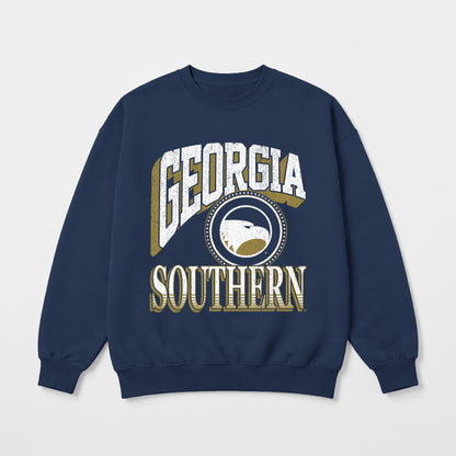GEORGIA SOUTHERN EAGLES MAIN CHARACTER PREMIUM FLEECE DROP SHOULDER CREWNECK PULLOVER