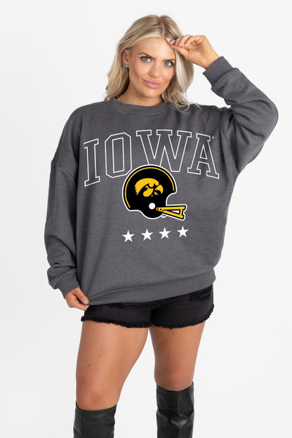 IOWA HAWKEYES RISING STAR PREMIUM FLEECE CREWNECK PULLOVER