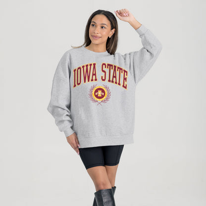 IOWA STATE CYCLONES TRADITION REFINED PREMIUM FLEECE CREWNECK PULLOVER