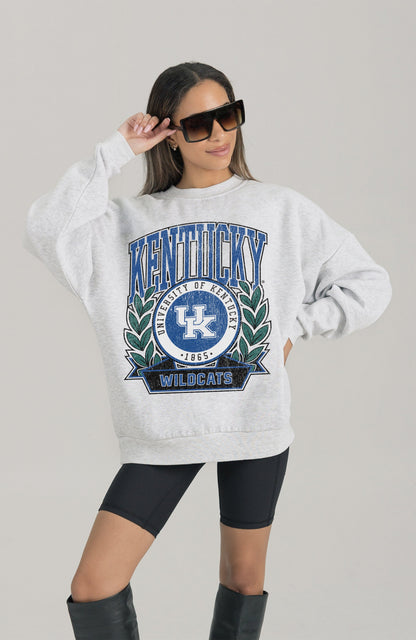 KENTUCKY WILDCATS HERITAGE PREMIUM FLEECE DROP SHOULDER CREWNECK PULLOVER