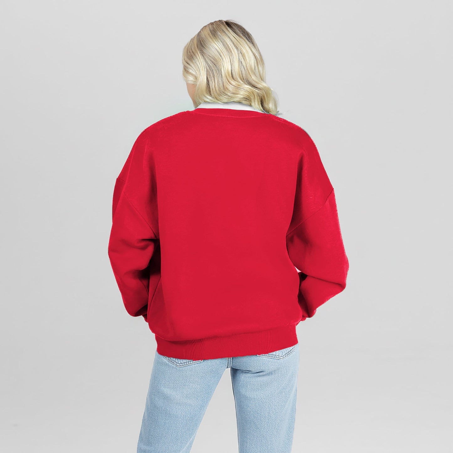 LOUISVILLE CARDINALS CLASSIC ARCHIVES PREMIUM FLEECE DROP SHOULDER CREWNECK PULLOVER