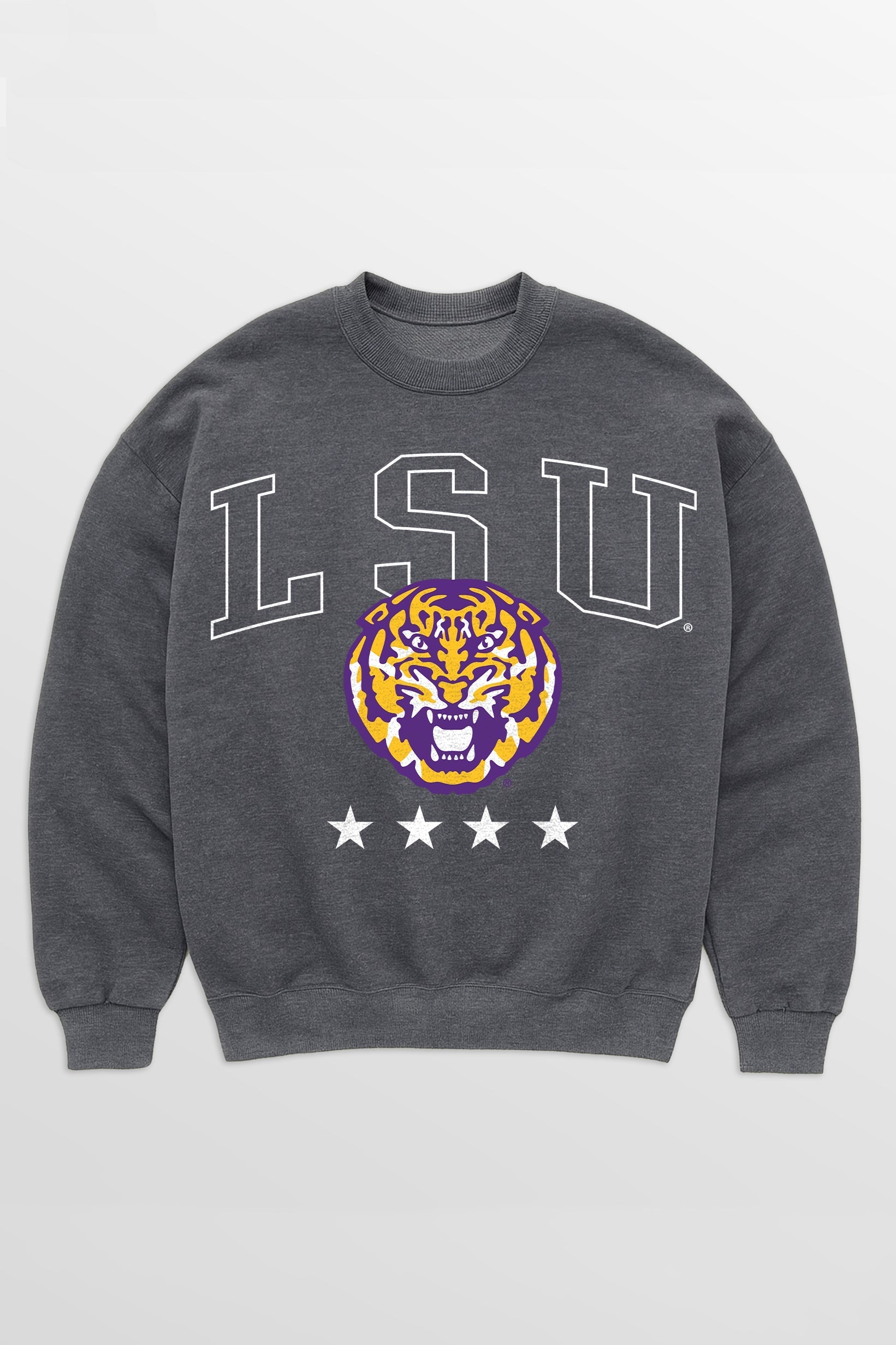 LSU TIGERS RISING STAR PREMIUM FLEECE CREWNECK PULLOVER