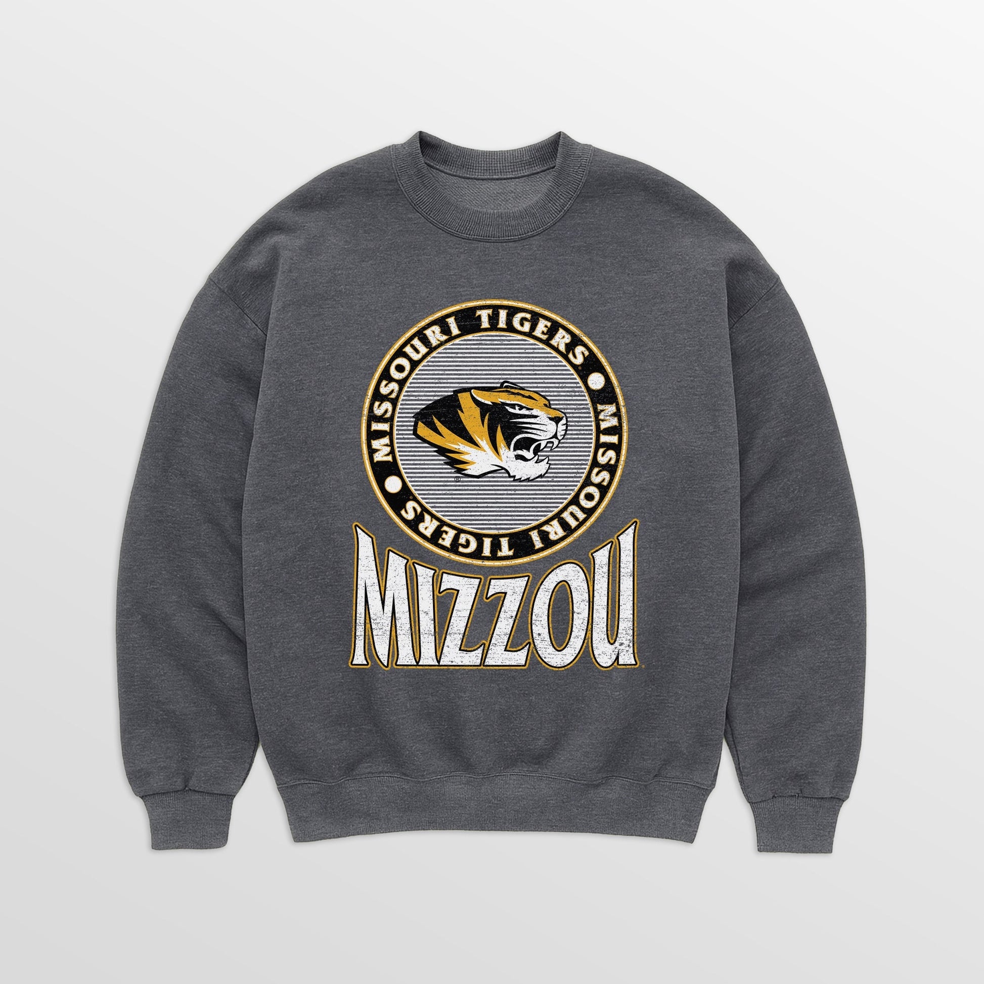 MISSOURI TIGERS SATURDAY SEAL PREMIUM FLEECE DROP SHOULDER CREWNECK PULLOVER