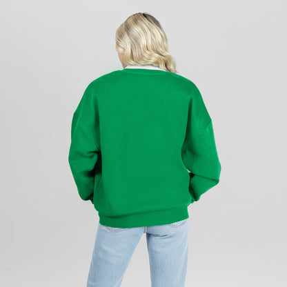 NORTH DAKOTA FIGHTING HAWKS CLASSIC ARCHIVES PREMIUM FLEECE DROP SHOULDER CREWNECK PULLOVER