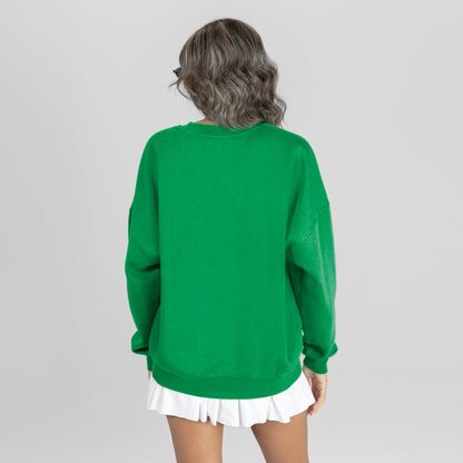 NORTH DAKOTA FIGHTING HAWKS LEGACY CLUB PREMIUM FLEECE DROP SHOULDER CREWNECK PULLOVER