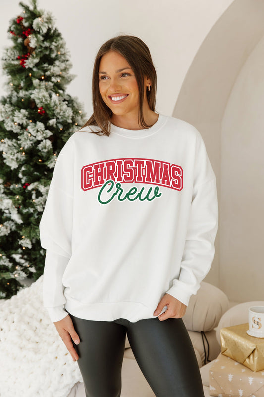 CHRISTMAS CREW DROP SHOULDER CREWNECK SWEATSHIRT