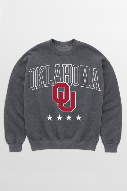 OKLAHOMA SOONERS RISING STAR PREMIUM FLEECE CREWNECK PULLOVER