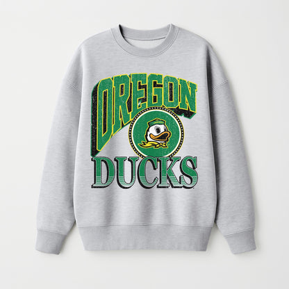 OREGON DUCKS GAME ON PREMIUM FLEECE DROP SHOULDER CREWNECK PULLOVER