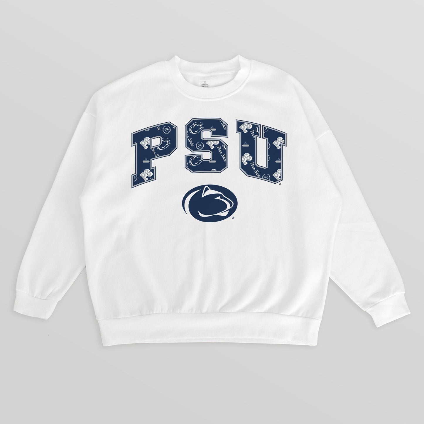 PENN STATE NITTANY LIONS SWEET PLAY PREMIUM FLEECE DROP SHOULDER CREWNECK PULLOVER