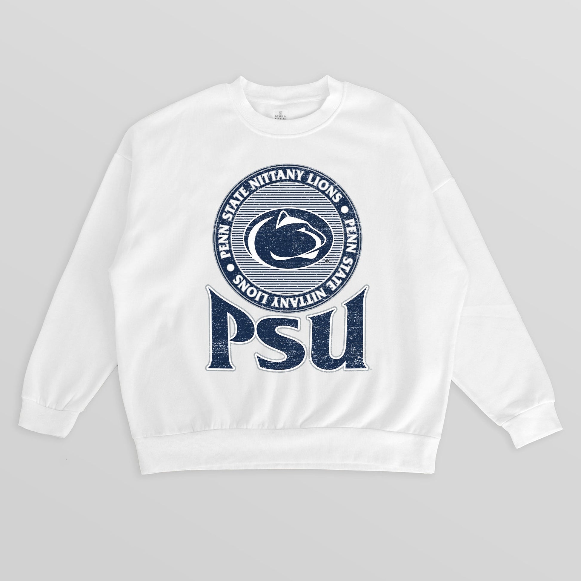 PENN STATE NITTANY LIONS ENDZONE PREMIUM FLEECE DROP SHOULDER CREWNECK PULLOVER