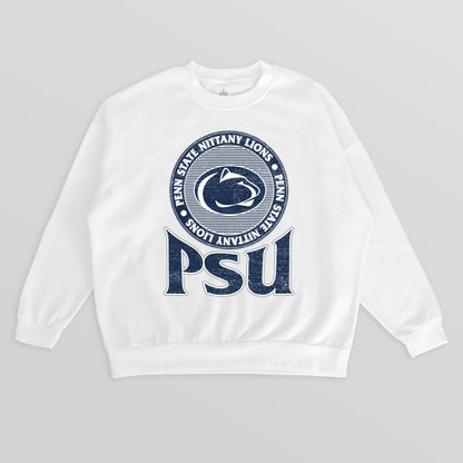 PENN STATE NITTANY LIONS ENDZONE PREMIUM FLEECE DROP SHOULDER CREWNECK PULLOVER