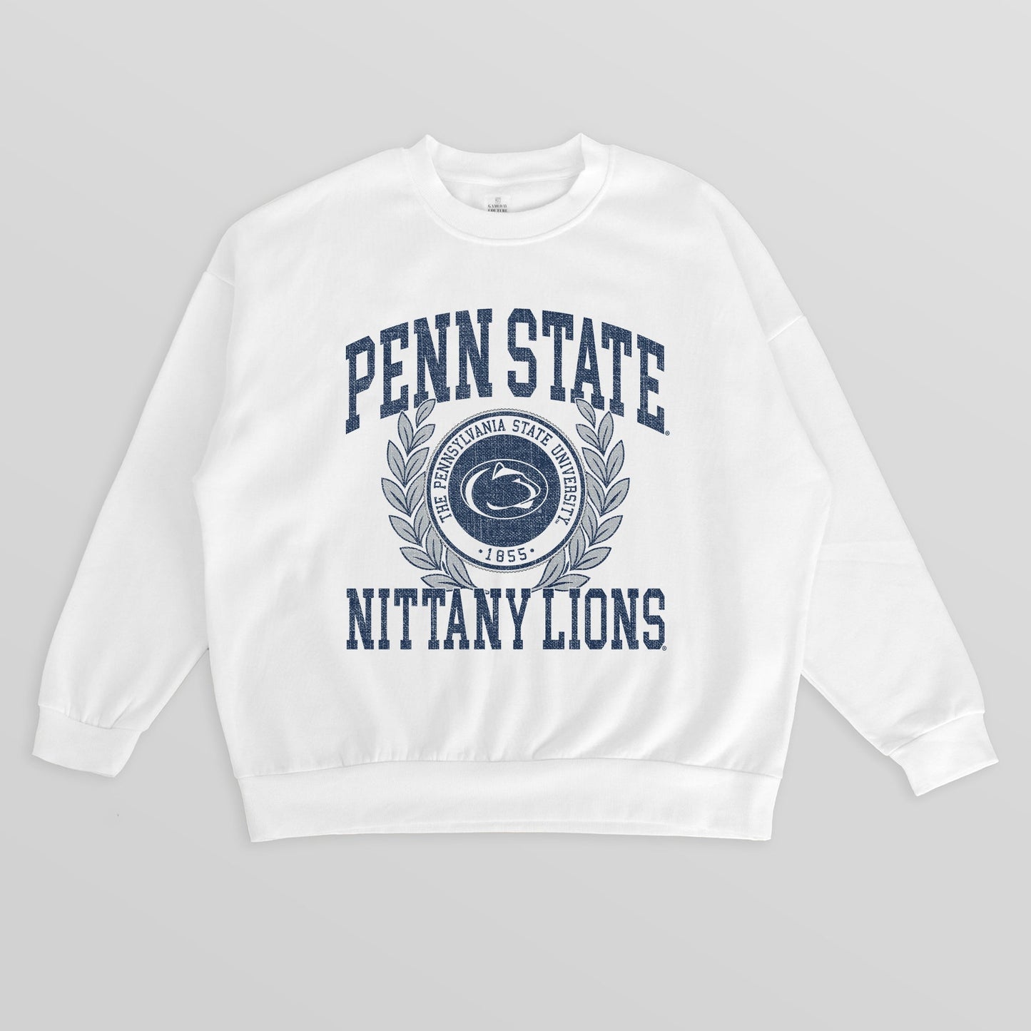PENN STATE NITTANY LIONS GOLD STANDARD PREMIUM FLEECE DROP SHOULDER CREWNECK PULLOVER