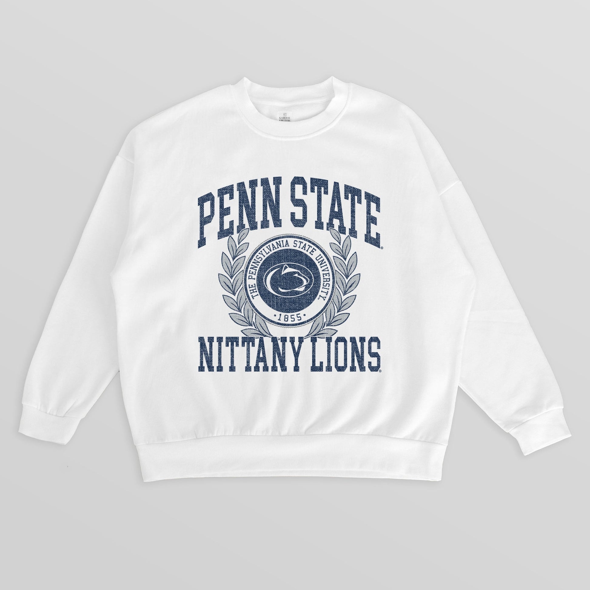 PENN STATE NITTANY LIONS GOLD STANDARD PREMIUM FLEECE DROP SHOULDER CREWNECK PULLOVER