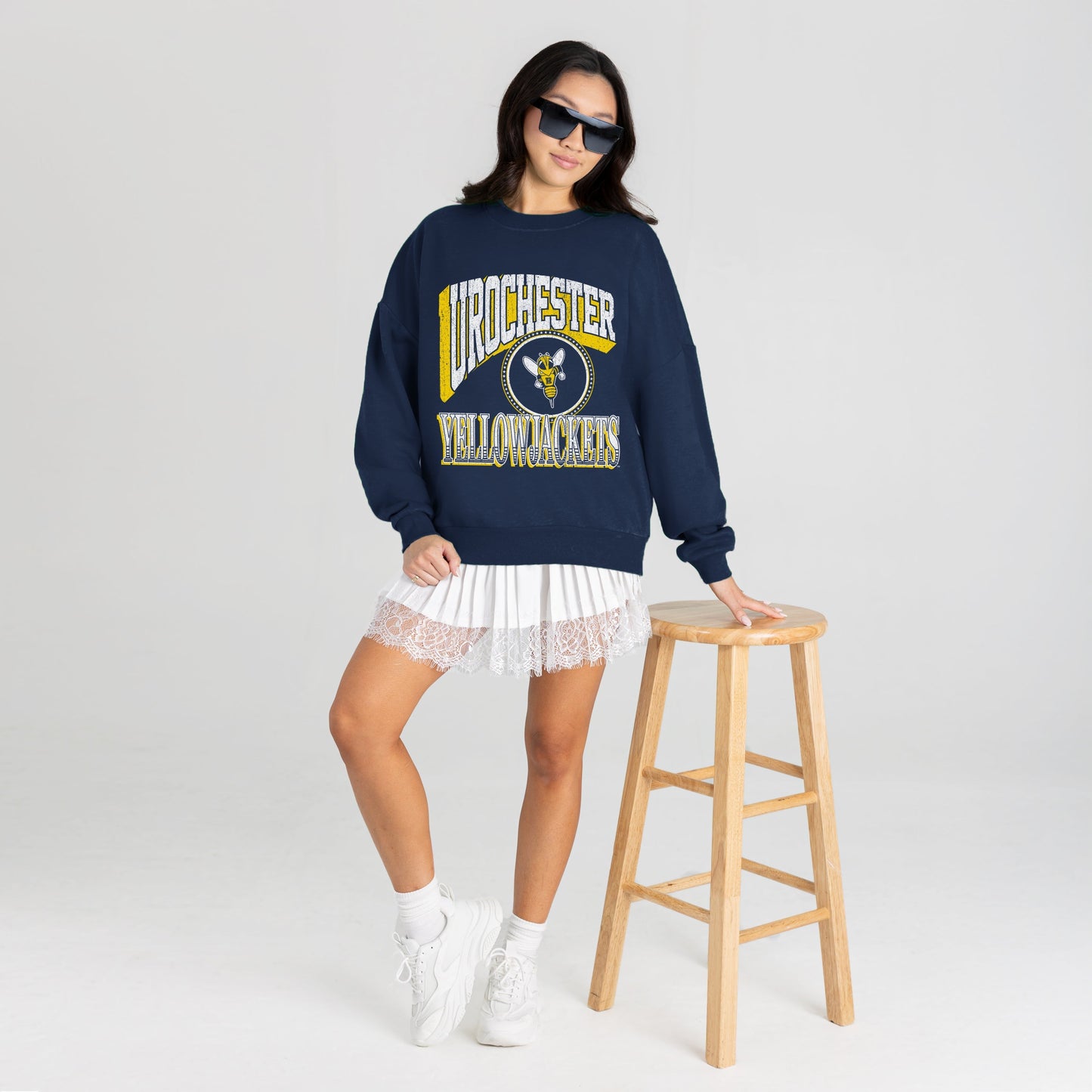 ROCHESTER YELLOWJACKETS MAIN CHARACTER PREMIUM FLEECE DROP SHOULDER CREWNECK PULLOVER