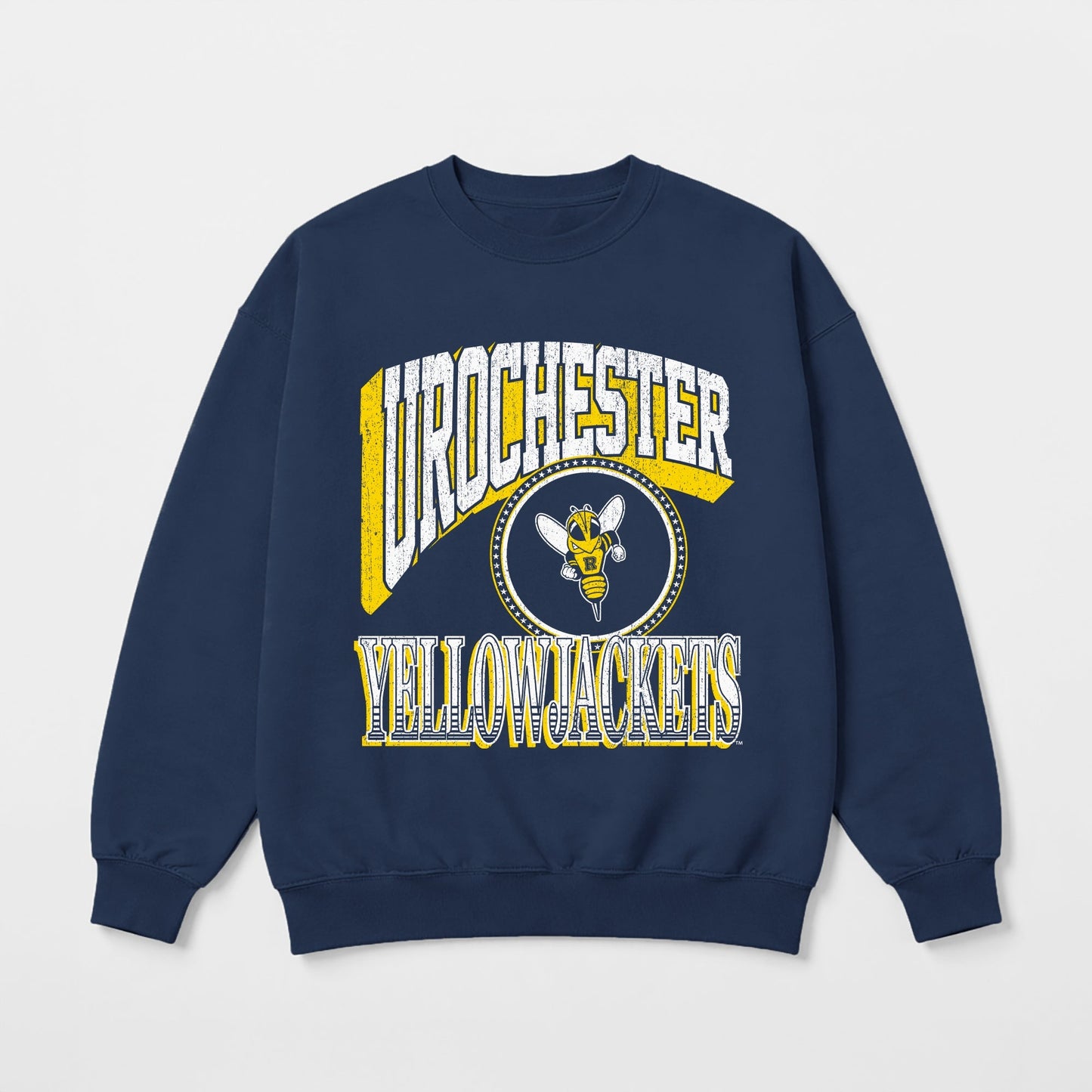 ROCHESTER YELLOWJACKETS MAIN CHARACTER PREMIUM FLEECE DROP SHOULDER CREWNECK PULLOVER