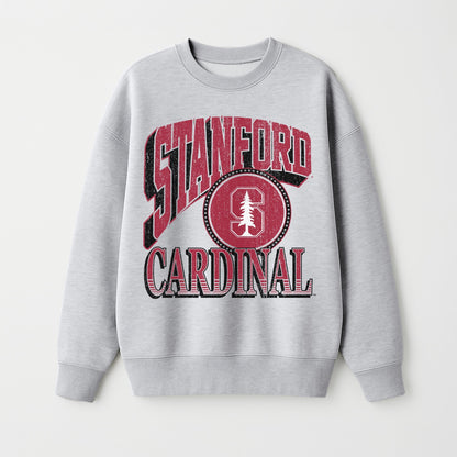 STANFORD CARDINAL GAME ON PREMIUM FLEECE DROP SHOULDER CREWNECK PULLOVER