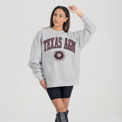 TEXAS A&M AGGIES TRADITION REFINED PREMIUM FLEECE CREWNECK PULLOVER