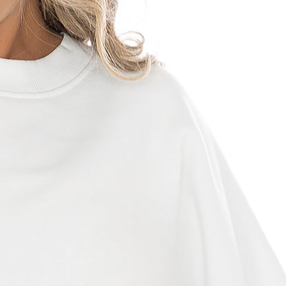 TCU HORNED FROGS FAIR CATCH LONG SLEEVE UNISEX FIT PREMIUM FLEECE CREWNECK SWEATSHIRT WITH RIBBED KNIT NECKLINE, WRIST, AND WAISTBAND