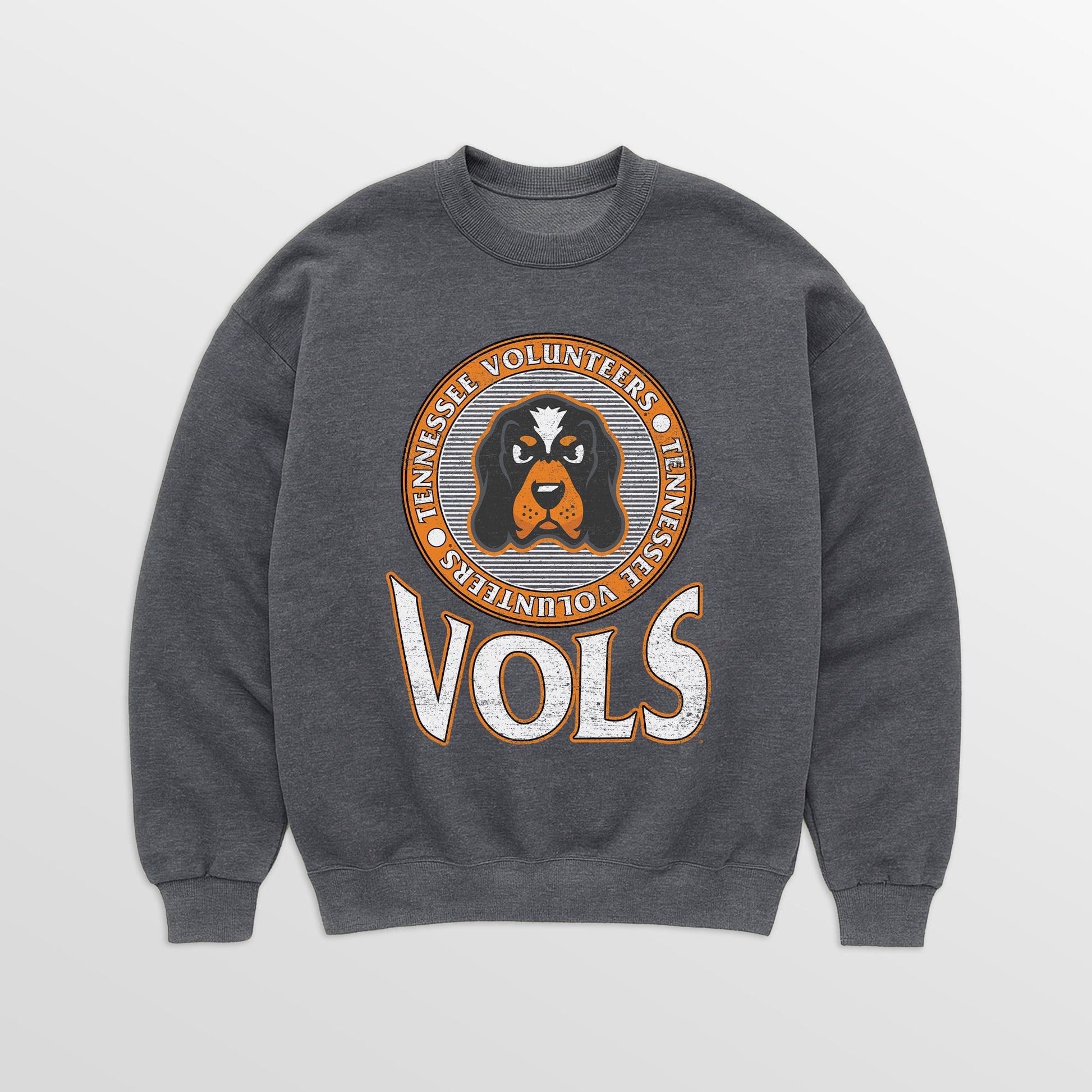 TENNESSEE VOLUNTEERS SATURDAY SEAL PREMIUM FLEECE DROP SHOULDER CREWNECK PULLOVER
