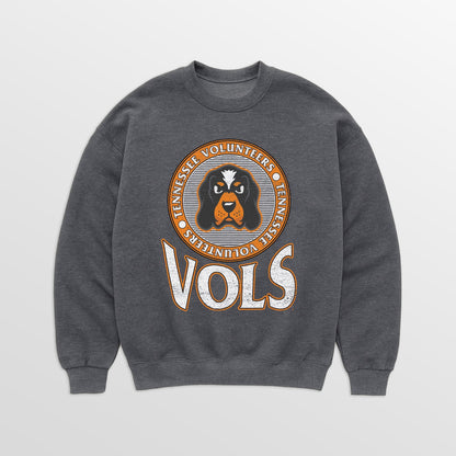 TENNESSEE VOLUNTEERS SATURDAY SEAL PREMIUM FLEECE DROP SHOULDER CREWNECK PULLOVER