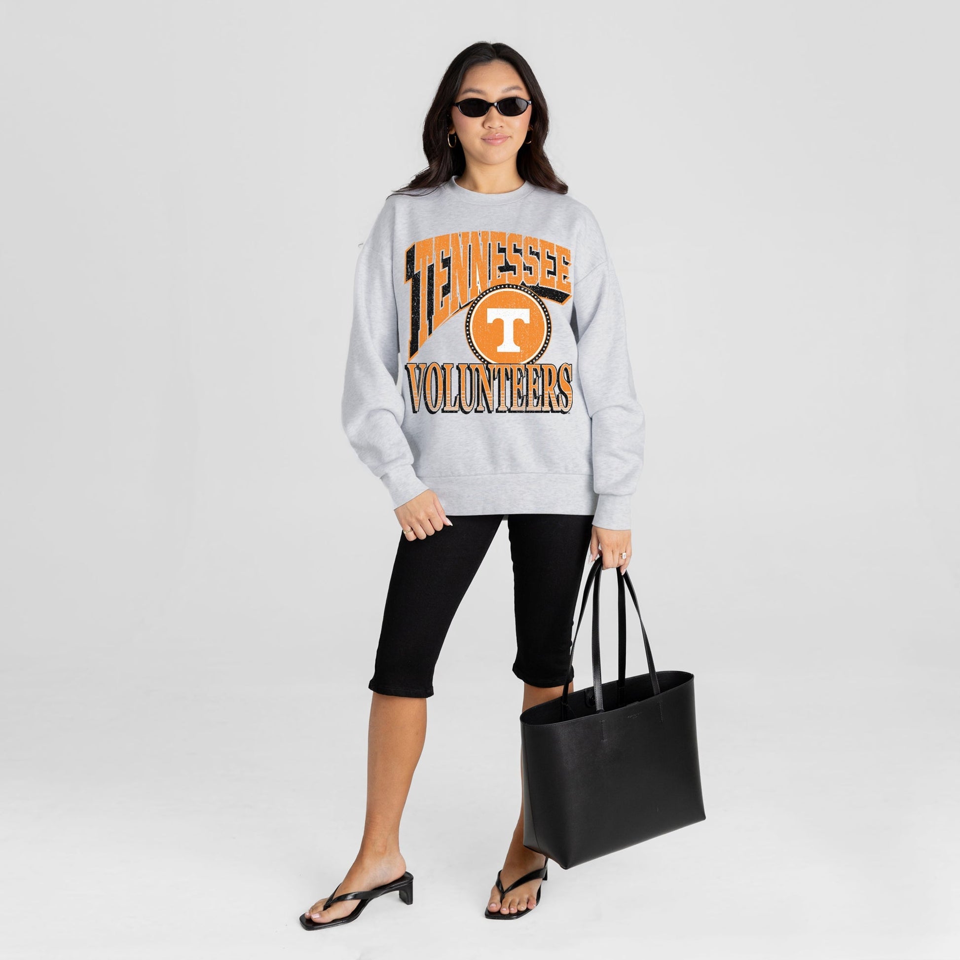 TENNESSEE VOLUNTEERS GAME ON PREMIUM FLEECE DROP SHOULDER CREWNECK PULLOVER