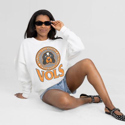 TENNESSEE VOLUNTEERS ENDZONE PREMIUM FLEECE DROP SHOULDER CREWNECK PULLOVER