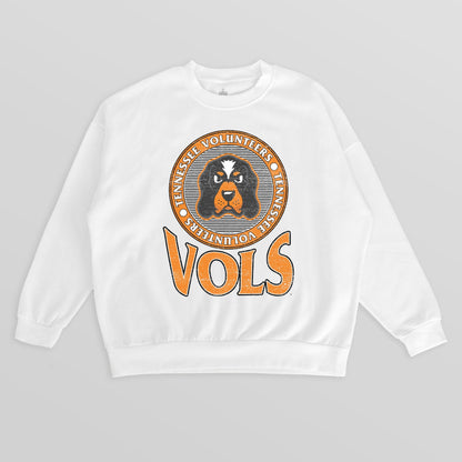 TENNESSEE VOLUNTEERS ENDZONE PREMIUM FLEECE DROP SHOULDER CREWNECK PULLOVER