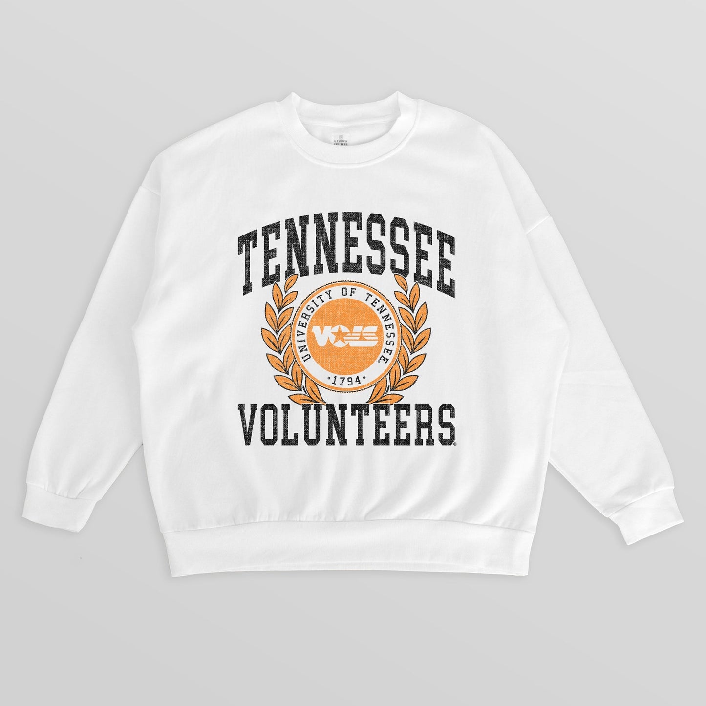 TENNESSEE VOLUNTEERS GOLD STANDARD PREMIUM FLEECE DROP SHOULDER CREWNECK PULLOVER