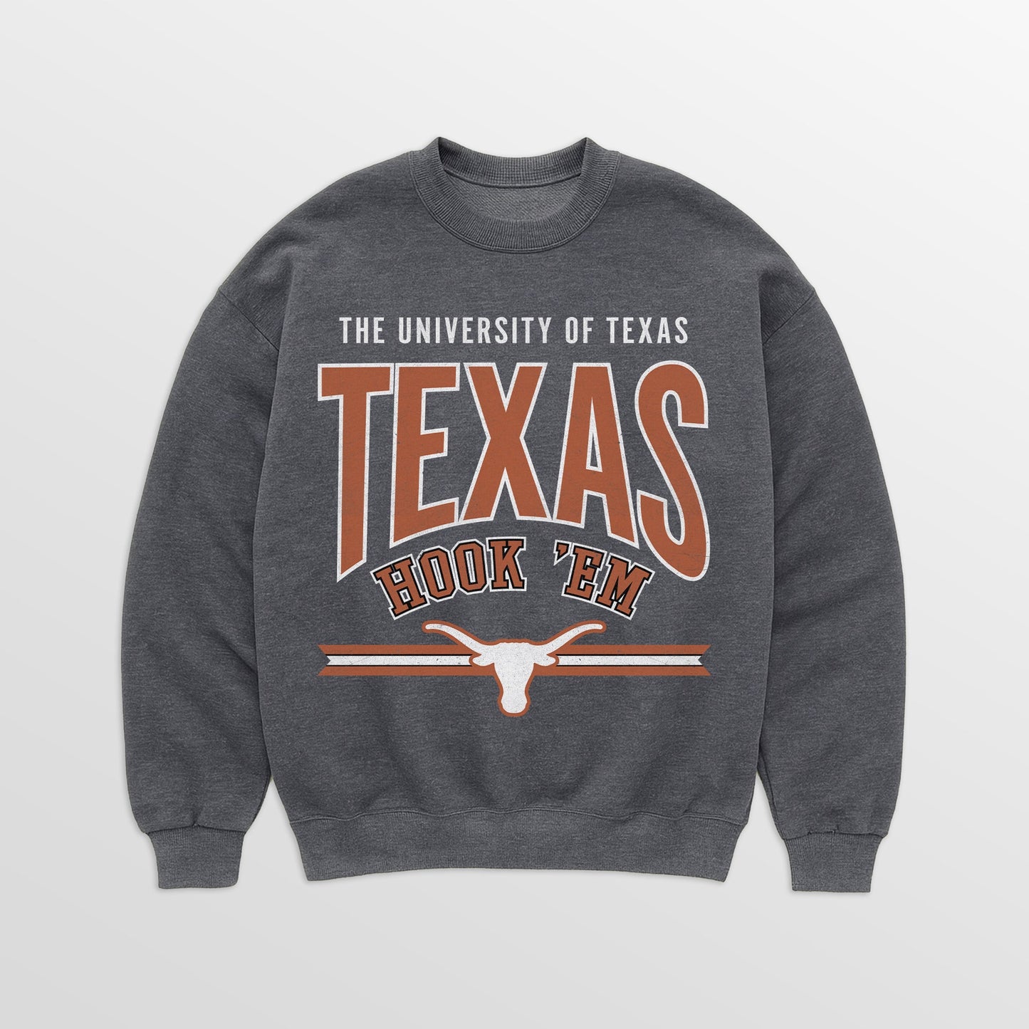 TEXAS LONGHORNS KICKOFF CLASSIC PREMIUM FLEECE DROP SHOULDER CREWNECK PULLOVER