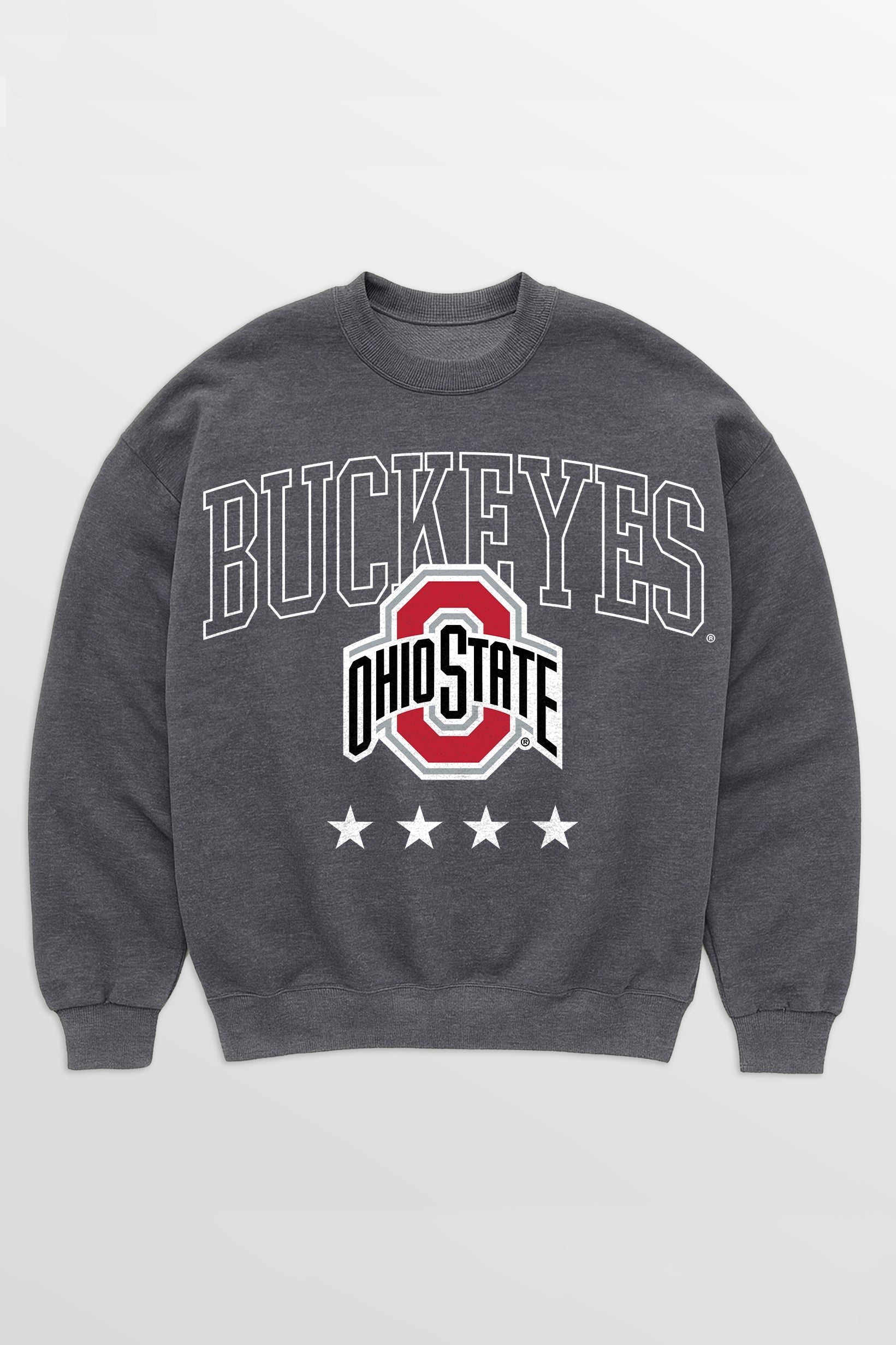 OHIO STATE BUCKEYES RISING STAR PREMIUM FLEECE CREWNECK PULLOVER