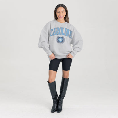 NORTH CAROLINA TAR HEELS TRADITION REFINED PREMIUM FLEECE CREWNECK PULLOVER