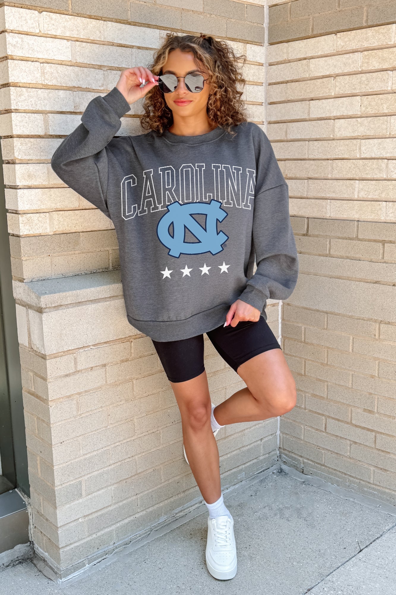 NORTH CAROLINA TAR HEELS RISING STAR PREMIUM FLEECE CREWNECK PULLOVER