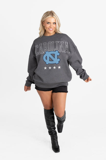 NORTH CAROLINA TAR HEELS RISING STAR PREMIUM FLEECE CREWNECK PULLOVER