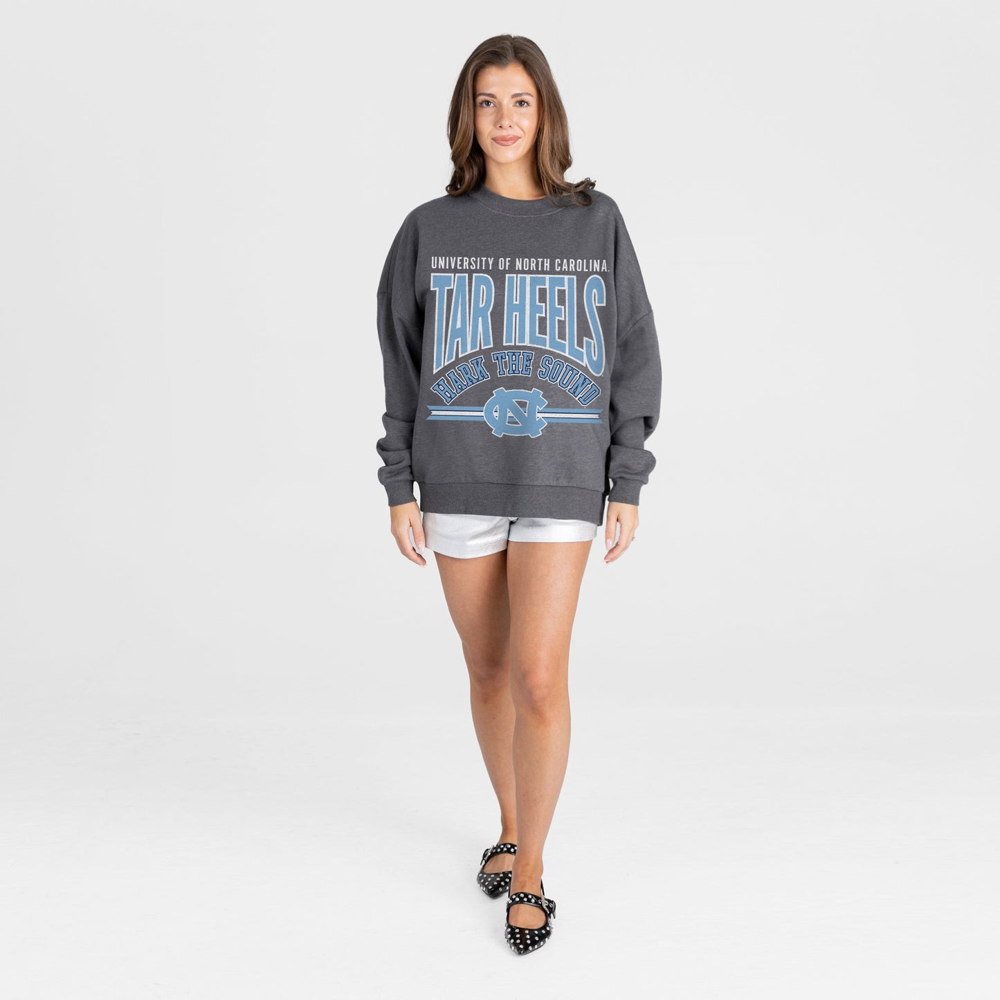 NORTH CAROLINA TAR HEELS KICKOFF CLASSIC PREMIUM FLEECE DROP SHOULDER CREWNECK PULLOVER