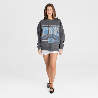 NORTH CAROLINA TAR HEELS KICKOFF CLASSIC PREMIUM FLEECE DROP SHOULDER CREWNECK PULLOVER