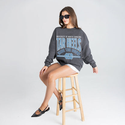 NORTH CAROLINA TAR HEELS KICKOFF CLASSIC PREMIUM FLEECE DROP SHOULDER CREWNECK PULLOVER