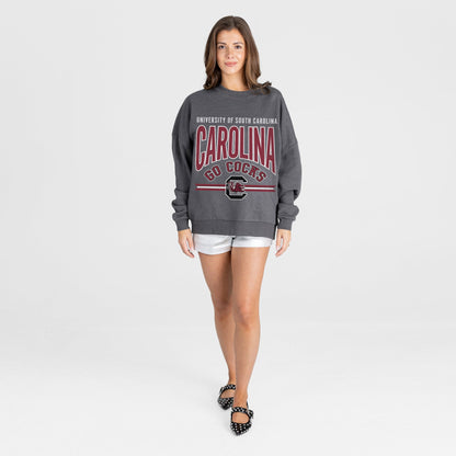 SOUTH CAROLINA GAMECOCKS KICKOFF CLASSIC PREMIUM FLEECE DROP SHOULDER CREWNECK PULLOVER