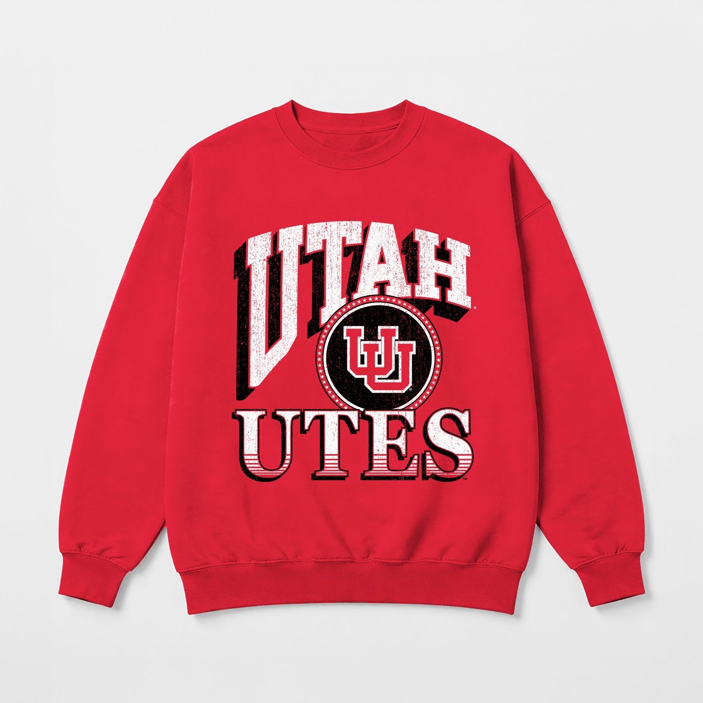 UTAH UTES MAIN CHARACTER PREMIUM FLEECE DROP SHOULDER CREWNECK PULLOVER