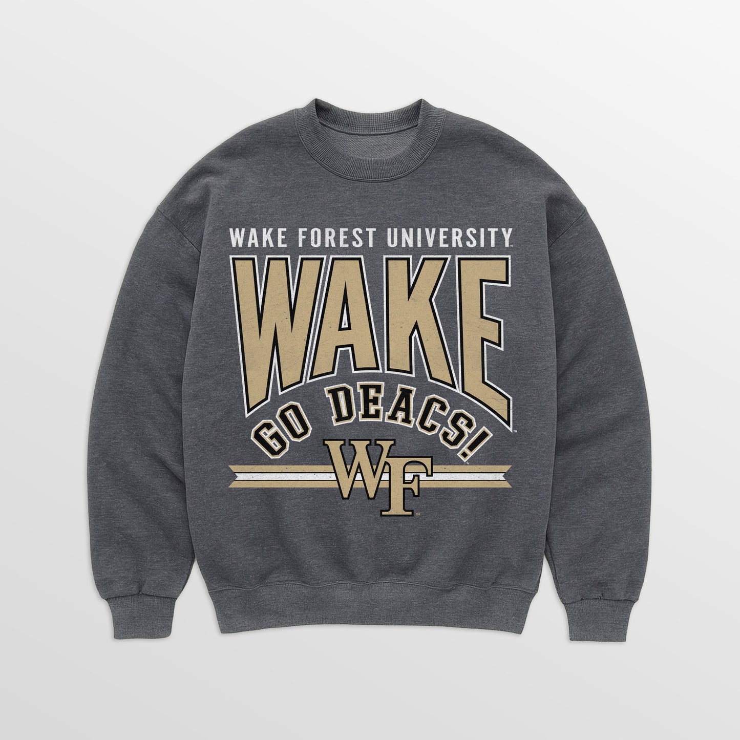 WAKE FOREST DEMON DEACONS KICKOFF CLASSIC PREMIUM FLEECE DROP SHOULDER CREWNECK PULLOVER