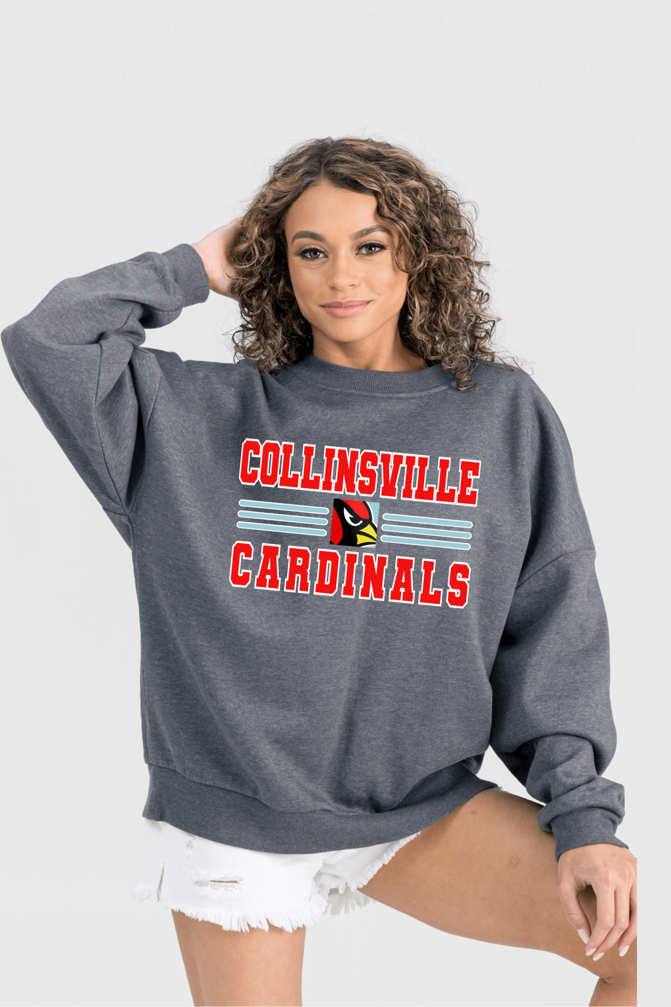 COLLINSVILLE CARDINALS PREMIUM FLEECE CREWNECK SWEATSHIRT - The Club