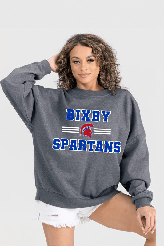 BIXBY SPARTANS PREMIUM FLEECE CREWNECK SWEATSHIRT - The Club