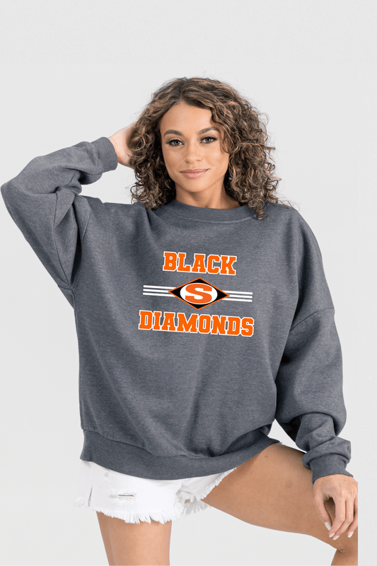SALLISAW BLACK DIAMONDS PREMIUM FLEECE CREWNECK SWEATSHIRT - The Club