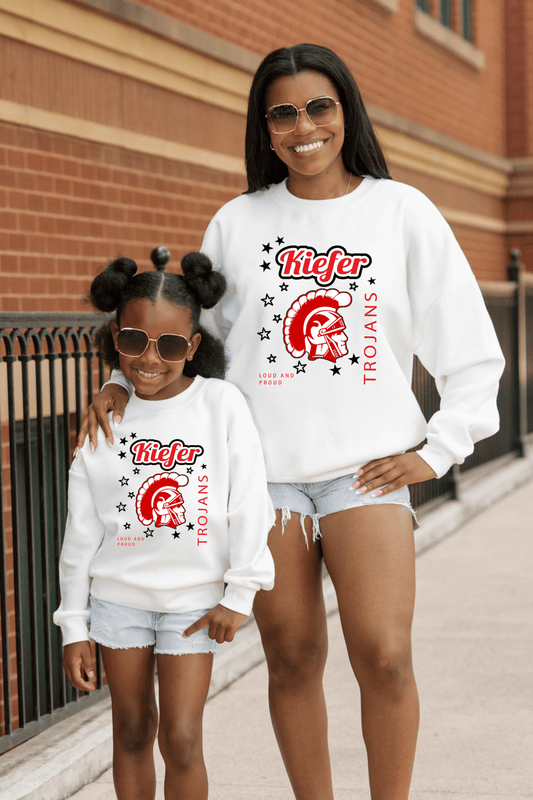 KIEFER TROJANS PREMIUM FLEECE CREWNECK SWEATSHIRT - The Club