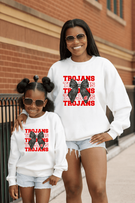 KIEFER TROJANS YOUTH PREMIUM FLEECE CREWNECK SWEATSHIRT - The Club