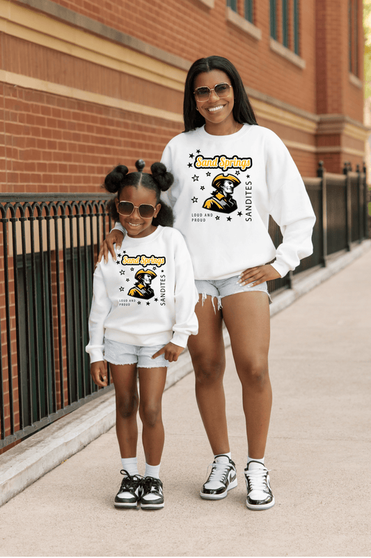 SAND SPRINGS SANDITES PREMIUM FLEECE CREWNECK SWEATSHIRT - The Club