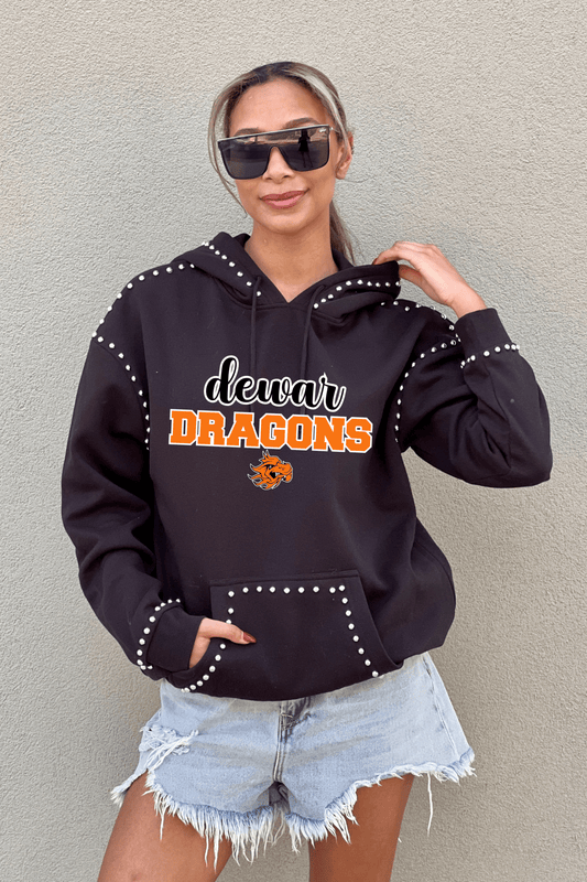 DEWAR DRAGONS STUDDED HOODED PULLOVER - The Club
